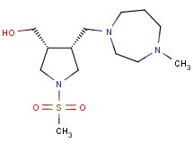 [(3R*,4R*)-4-[(4-methyl-1,4-diazepan-1-yl)methyl]-1-(methylsulfonyl)-3-pyrrolidinyl]methanol