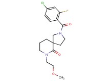 2-(4-chloro-2-fluorobenzoyl)-7-(2-methoxyethyl)-2,7-diazaspiro[4.5]decan-6-one