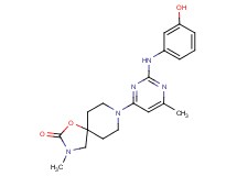 8-{2-[(3-hydroxyphenyl)amino]-6-methylpyrimidin-4-yl}-3-methyl-1-oxa-3,8-diazaspiro[4.5]decan-2-one