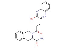 2-[3-(3-hydroxy-2-quinoxalinyl)propanoyl]-1,2,3,4-tetrahydro-3-isoquinolinecarboxamide
