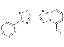 5-methyl-2-[3-(3-pyridazinyl)-1,2,4-oxadiazol-5-yl]imidazo[1,2-a]pyridine