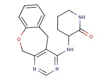 3-(5,11-dihydro[1]benzoxepino[3,4-d]pyrimidin-4-ylamino)piperidin-2-one