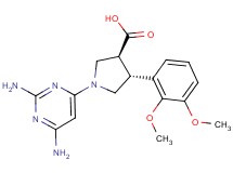 (3S*,4R*)-1-(2,6-diaminopyrimidin-4-yl)-4-(2,3-dimethoxyphenyl)pyrrolidine-3-carboxylic acid
