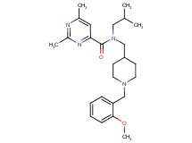 N-isobutyl-N-{[1-(2-methoxybenzyl)-4-piperidinyl]methyl}-2,6-dimethyl-4-pyrimidinecarboxamide