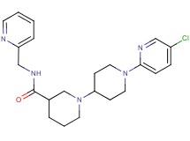 1'-(5-chloropyridin-2-yl)-N-(pyridin-2-ylmethyl)-1,4'-bipiperidine-3-carboxamide
