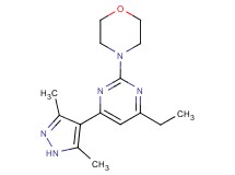 4-[4-(3,5-dimethyl-1H-pyrazol-4-yl)-6-ethylpyrimidin-2-yl]morpholine
