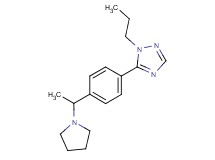 1-propyl-5-[4-(1-pyrrolidin-1-ylethyl)phenyl]-1H-1,2,4-triazole