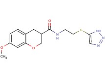 7-methoxy-N-[2-(1H-1,2,3-triazol-5-ylthio)ethyl]chromane-3-carboxamide