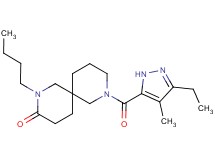 2-butyl-8-[(3-ethyl-4-methyl-1H-pyrazol-5-yl)carbonyl]-2,8-diazaspiro[5.5]undecan-3-one