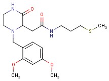 2-[1-(2,4-dimethoxybenzyl)-3-oxo-2-piperazinyl]-N-[3-(methylthio)propyl]acetamide