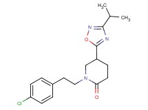 1-[2-(4-chlorophenyl)ethyl]-5-(3-isopropyl-1,2,4-oxadiazol-5-yl)-2-piperidinone