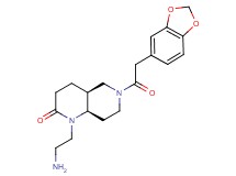 rel-(4aS,8aR)-1-(2-aminoethyl)-6-(1,3-benzodioxol-5-ylacetyl)octahydro-1,6-naphthyridin-2(1H)-one hydrochloride