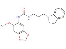 N-[3-(2,3-dihydro-1H-indol-1-yl)propyl]-N'-(6-methoxy-1,3-benzodioxol-5-yl)urea