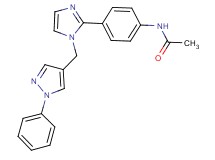 N-(4-{1-[(1-phenyl-1H-pyrazol-4-yl)methyl]-1H-imidazol-2-yl}phenyl)acetamide