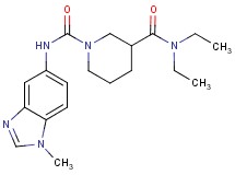 N~3~,N~3~-diethyl-N~1~-(1-methyl-1H-benzimidazol-5-yl)piperidine-1,3-dicarboxamide