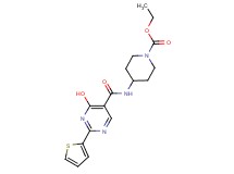 ethyl 4-({[4-hydroxy-2-(2-thienyl)pyrimidin-5-yl]carbonyl}amino)piperidine-1-carboxylate