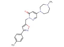 5-(4-methyl-1,4-diazepan-1-yl)-2-{[3-(4-methylphenyl)isoxazol-5-yl]methyl}pyridazin-3(2H)-one