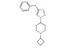 4-(4-benzyl-1H-1,2,3-triazol-1-yl)-1-cyclobutylpiperidine trifluoroacetate