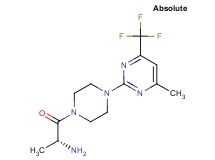 ((1R)-1-methyl-2-{4-[4-methyl-6-(trifluoromethyl)-2-pyrimidinyl]-1-piperazinyl}-2-oxoethyl)amine hydrochloride