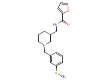 N-({1-[3-(methylthio)benzyl]-3-piperidinyl}methyl)-2-furamide
