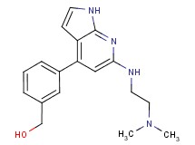 [3-(6-{[2-(dimethylamino)ethyl]amino}-1H-pyrrolo[2,3-b]pyridin-4-yl)phenyl]methanol