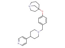 5-{4-[(4-pyridin-4-ylpiperidin-1-yl)methyl]phenoxy}-1-azabicyclo[3.2.1]octane