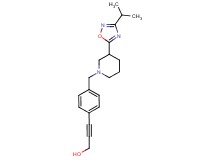 3-(4-{[3-(3-isopropyl-1,2,4-oxadiazol-5-yl)piperidin-1-yl]methyl}phenyl)prop-2-yn-1-ol