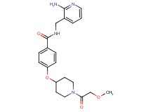 N-[(2-aminopyridin-3-yl)methyl]-4-{[1-(methoxyacetyl)piperidin-4-yl]oxy}benzamide