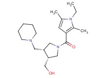 [(3R*,4R*)-1-[(1-ethyl-2,5-dimethyl-1H-pyrrol-3-yl)carbonyl]-4-(piperidin-1-ylmethyl)pyrrolidin-3-yl]methanol