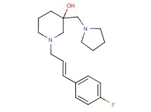 1-[(2E)-3-(4-fluorophenyl)prop-2-en-1-yl]-3-(pyrrolidin-1-ylmethyl)piperidin-3-ol