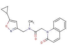 N-[(5-cyclopropylisoxazol-3-yl)methyl]-N-methyl-2-(2-oxoquinolin-1(2H)-yl)acetamide