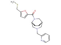 (1S*,5R*)-6-{5-[(methylthio)methyl]-2-furoyl}-3-(2-pyridinylmethyl)-3,6-diazabicyclo[3.2.2]nonane