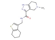 5-methyl-N-(4,5,6,7-tetrahydro-1-benzothien-3-ylmethyl)-4,5,6,7-tetrahydro-1H-pyrazolo[4,3-c]pyridine-3-carboxamide