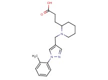 3-(1-{[1-(2-methylphenyl)-1H-pyrazol-4-yl]methyl}piperidin-2-yl)propanoic acid
