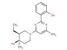 (3S*,4R*)-3-ethyl-1-[2-(2-hydroxyphenyl)-6-methylpyrimidin-4-yl]-4-methylpiperidin-4-ol