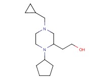 2-[1-cyclopentyl-4-(cyclopropylmethyl)-2-piperazinyl]ethanol