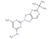 2-(2-tert-butyl-5,7-dihydro-6H-pyrrolo[3,4-d]pyrimidin-6-yl)-N,6-dimethylpyrimidin-4-amine