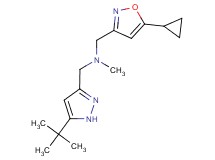 1-(5-tert-butyl-1H-pyrazol-3-yl)-N-[(5-cyclopropylisoxazol-3-yl)methyl]-N-methylmethanamine