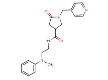 N-{2-[methyl(phenyl)amino]ethyl}-5-oxo-1-(pyridin-4-ylmethyl)pyrrolidine-3-carboxamide