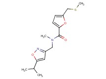 N-[(5-isopropylisoxazol-3-yl)methyl]-N-methyl-5-[(methylthio)methyl]-2-furamide