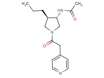 N-[(3S*,4R*)-4-propyl-1-(pyridin-4-ylacetyl)pyrrolidin-3-yl]acetamide