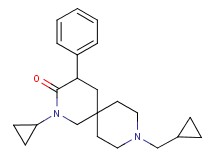 2-cyclopropyl-9-(cyclopropylmethyl)-4-phenyl-2,9-diazaspiro[5.5]undecan-3-one