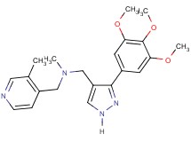 N-methyl-1-(3-methyl-4-pyridinyl)-N-{[3-(3,4,5-trimethoxyphenyl)-1H-pyrazol-4-yl]methyl}methanamine