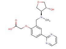 (2-{[[(3S*,4R*)-4-hydroxytetrahydrofuran-3-yl](methyl)amino]methyl}-4-pyrimidin-2-ylphenoxy)acetic acid