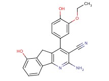 2-amino-4-(3-ethoxy-4-hydroxyphenyl)-6-hydroxy-5H-indeno[1,2-b]pyridine-3-carbonitrile