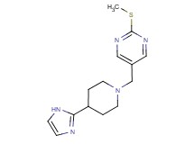 5-{[4-(1H-imidazol-2-yl)piperidin-1-yl]methyl}-2-(methylthio)pyrimidine
