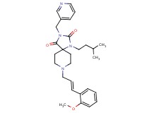 8-[(2E)-3-(2-methoxyphenyl)-2-propen-1-yl]-1-(3-methylbutyl)-3-(3-pyridinylmethyl)-1,3,8-triazaspiro[4.5]decane-2,4-dione