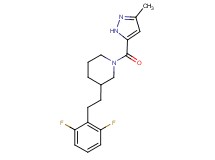 3-[2-(2,6-difluorophenyl)ethyl]-1-[(3-methyl-1H-pyrazol-5-yl)carbonyl]piperidine