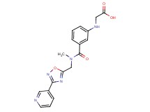 {[3-({methyl[(3-pyridin-3-yl-1,2,4-oxadiazol-5-yl)methyl]amino}carbonyl)phenyl]amino}acetic acid