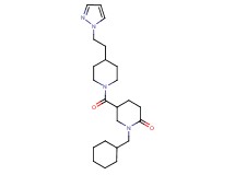 1-(cyclohexylmethyl)-5-({4-[2-(1H-pyrazol-1-yl)ethyl]-1-piperidinyl}carbonyl)-2-piperidinone